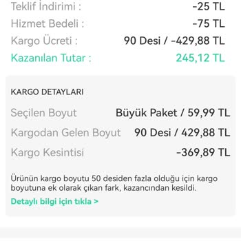 Dolap Kargo Ücreti