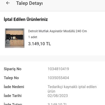 Koçtaş Uygulaması Üzerinden Sipariş Sorunu