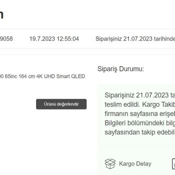 Horoz Lojistik Ve Vatan Bilgisayar Verdikleri Sözü Tutamıyorlar...