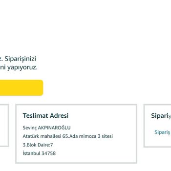 Amazon Teslim Edilmeyen Ürünün Siparişini İptal Edememek