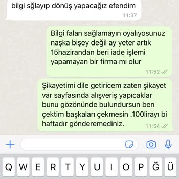 Zülays Butik Para İadesi Sorunu