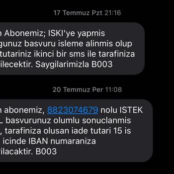 İSKİ Güvence Bedelini İade Etmiyor