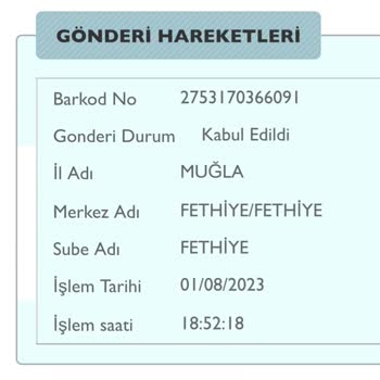 PTT Kargo PTT Ürünümü 2 Gündür Yola Çıkarmıyor