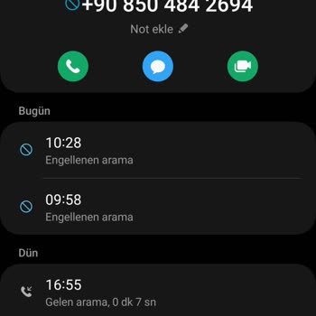 0850 484 26 94 Numaralı Telefondan Aranma