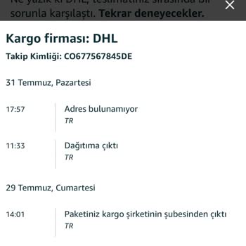 PTT Kargo Adres Bulunamıyor Diye Ürünü İade Etmesi