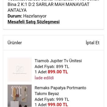 A101 Online Satın Aldığımız Ürün Teslim Edilmiyor İade Edilmiyor