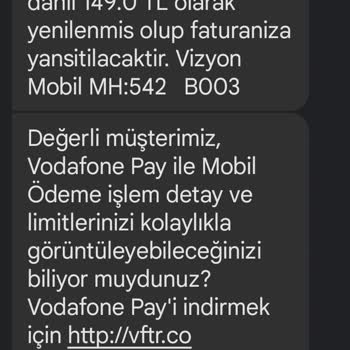 Vizyon Mobil Habersiz İşlem