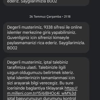 Millenicom Aboneliği İptal Etmiyor