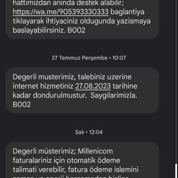 Millenicom Aboneliği İptal Etmiyor