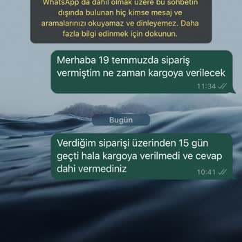 Pembiş Homewear 15 Gündür Kargolanmayan Ürün