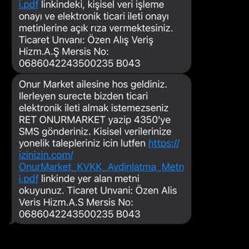 Onur Market Parasını Aldığınız Onur Kartı Tekrar Tekrar Satmaya Çalışıyorsunuz!