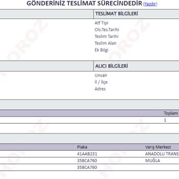 Horoz Lojistik Kargo Teslim Olmadı