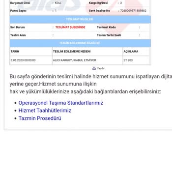 Aras Kargo Teslim Edilmeyen Paket