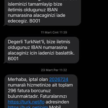 TurkNet Modemini İade Ettiğim Halde Bana Modem Ücreti Çıkarması!