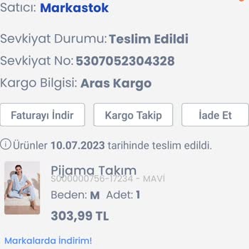 Markastok Küsülü Ürün İçin