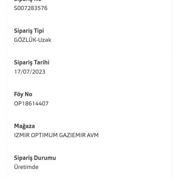 Atasun Optik 17 Gündür Gelmeyen Gözlük