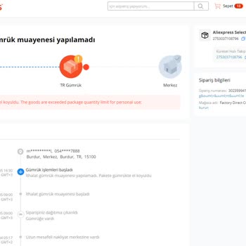 İGA İstanbul Havalimanı Aliexpress Üzerinden Aldığım Ürünlerim Gümrükte El Konulması