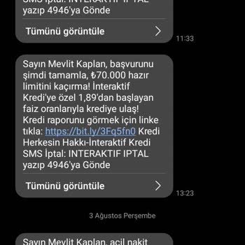 İnteraktif Kredi Raporum Var Ama Krediyi Kullanamıyorum