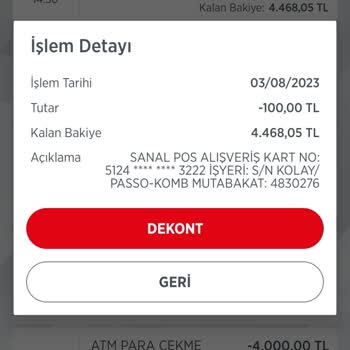 Nkolay Karta Para Yükleme Hatası
