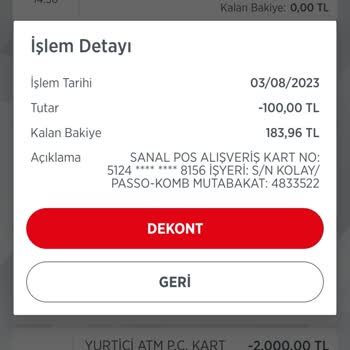 Nkolay Karta Para Yükleme Hatası