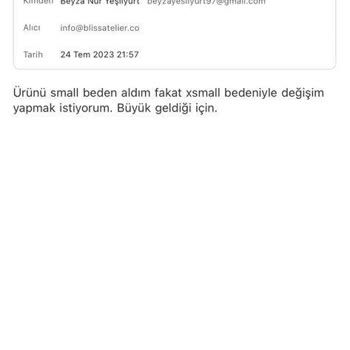 Bliss Atelier Ürünü Sattıktan Sonra Asla Ulaşılamayan Firma