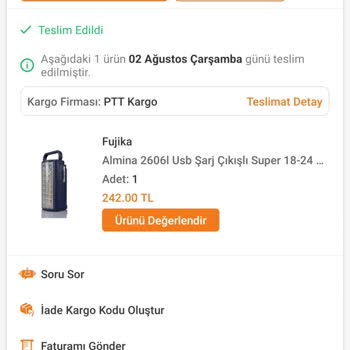 Trendyol Yanlış Sipariş Gönderilmesi