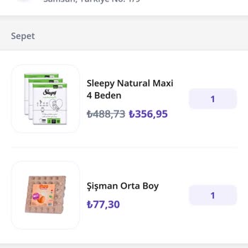 Getir Büyük Samsun Deposundan Şikayetçiyim