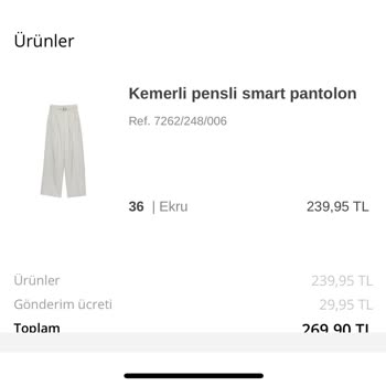 Stradivarius Yanlış Ürün Gönderimi