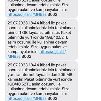 Turkcell İnternet Paketi Şikayet