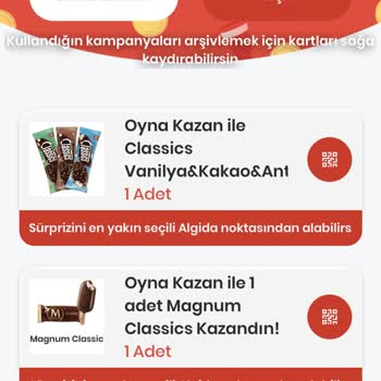 Algida Hediye Ürünü Vermiyor