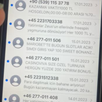Vodafone Bahis Siteleri Mesajı Ve Aramaları