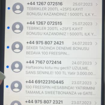 Vodafone Bahis Siteleri Mesajı Ve Aramaları