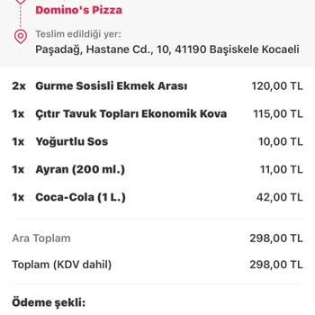 Yemek Sepeti İade