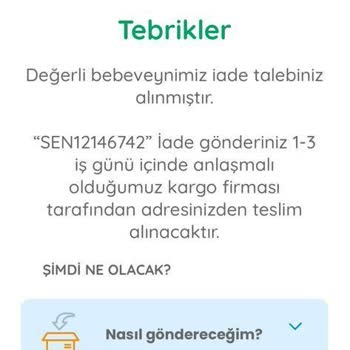 E-Bebek İade Problemi