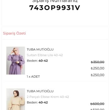 Tuba Mutioğlu Tübamutioğlu Ürünümü Göndermiyor