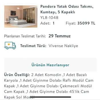 Vivense Teslimat Suresi Zaman Asimi