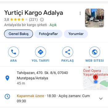 Yurtiçi Kargo Adalya Şubesi Personel Davranışı