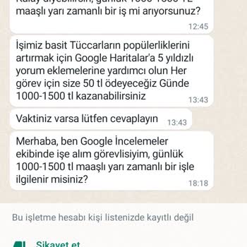 WhatsApp Bilinmeyen Numara WhatsApp Mesajları