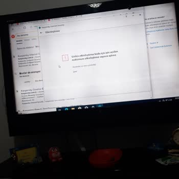 Antivirüs Marketi Win 10 Pro ve Kaspersky Kodum Kullanılmış Çıktı