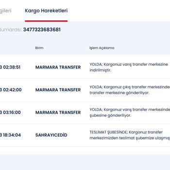 Aras Kargo Kargom Teslim Edilmediği Halde Teslim Edildi Olarak Görünüyor.
