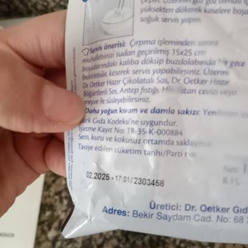 Dr. Oetker Sakızlı Muhallebi İçi Kıl Dolu