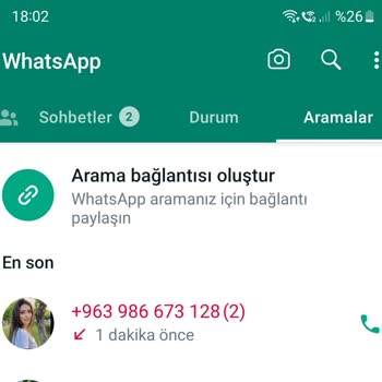 WhatsApp Yabancı Numara Arama