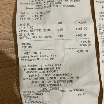 BİM Reyondaki Fiyat Farkı