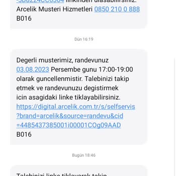 Arçelik Mağduriyeti Teslim Edilmen Ürün