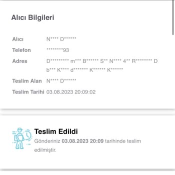 Boyner Siparişim Teslim Edilmediği Halde Teslim Edildi Gözüküyor!