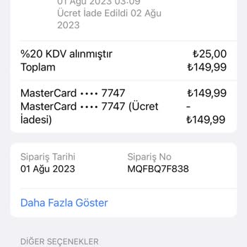 Apple Store App Store Para İadesi Yapılmadı
