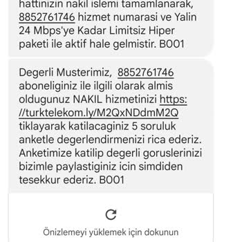 Türk Telekom Nakil İşlemleri Sorumu