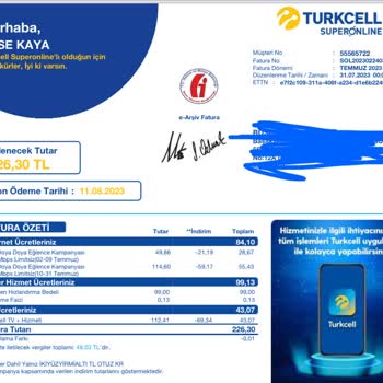 Turkcell Haksız Fatura Kesintisi
