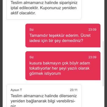 Yemeksepeti Paramı Aldı Ürünümü Teslim Etmedi