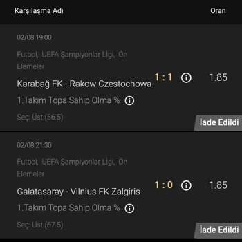 Rolletto169 Bahis İptali